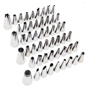 Outils de cuisson 24pcs métal gâteau crème décoration conseils ensemble pâtisserie en acier inoxydable tuyauterie glaçage buse cupcake tête dessert décorateurs