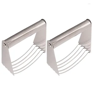 Outils de cuisson 2pcs Tools Kitchen-Tools Blender Blender Hand Berger Butter Flour Pastry Cutter en acier inoxydable