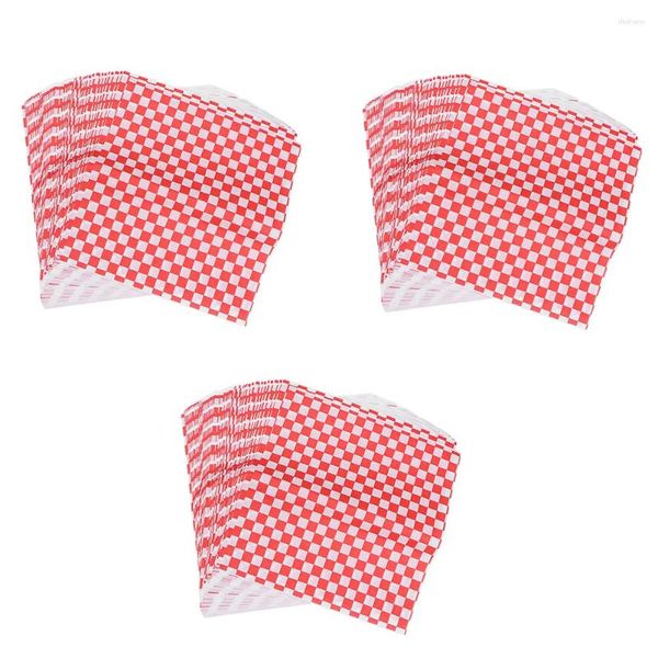 Outils de cuisson 300 PCS Burger Pad SAFE Food Paper Paper Emballage rouge Home Exquis Gift Gift Hamburgers Practical Hamburgers