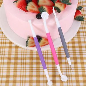 Bakken Tools 3 stks/set Cake Kraspen Naald Model Tool Icing Carve Sugarcraft Versieren DIY Fondant Cookie Decoreren