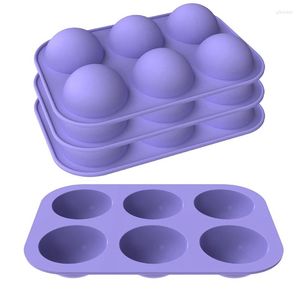 Outils de cuisson 4 pièces demi-boule sphère Silicone gâteau moule Muffin chocolat Cookie moule décor cuisine ustensiles