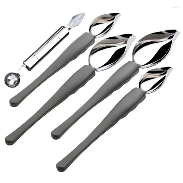 Outils de cuisson 5 pièces dessin décoration crayon cuillère coupe-boule chocolat fruit outil pour bricolage Dessert gâteau café décor