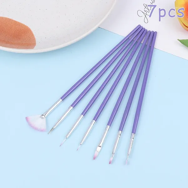 Outils de cuisson 7pcs Brosse de décoration de gâteau peinture de bricolage de bricolage alimentaire