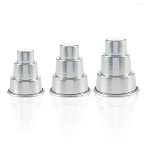 Bakgereedschap Aluminiumlegering 3-laags cakevorm Chocolade Cupcake-vormpan