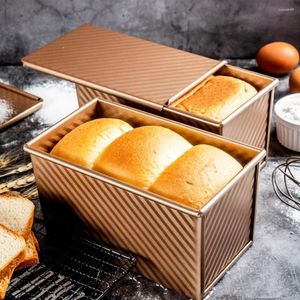 Outils de cuisson Pain Toast Moule Ondulé Revêtement Antiadhésif Résistance À La Chaleur Faire En Acier Au Carbone Pain Pan Pâtisserie