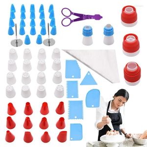 Herramientas para hornear Kit de decoración de pasteles Juego de 65 piezas Bolsas de glaseado y puntas para glaseado de galletas Cupcake