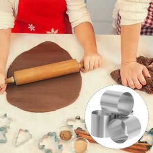 Bakgereedschap cake ring schimmel ringen mousse ronde mallen roestvrijstalen metalen koekje dessert pata