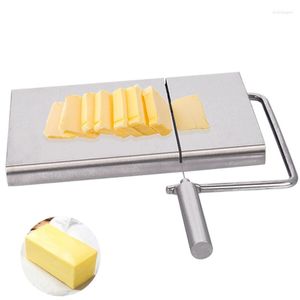 Outils de cuisson Trancheuse à fromage - Planche à découper pour dur et semi ou beurre Lot de 5 fils en acier inoxydable de rechange
