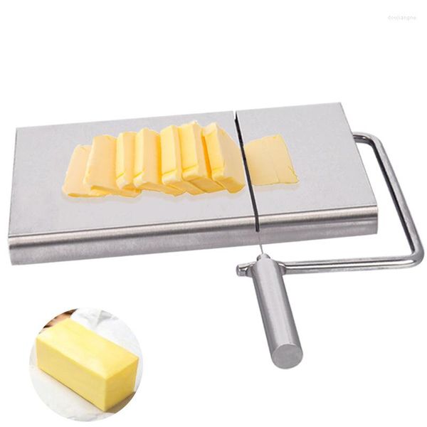 Outils de cuisson Trancheuse à fromage - Planche à découper pour dur et semi ou beurre Lot de 5 fils en acier inoxydable de rechange