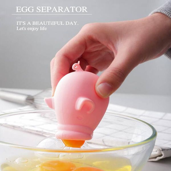 Outils de cuisson Creative Silicone Egg White Separator Filtre automatique