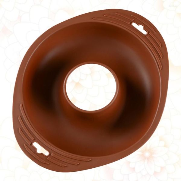 Herramientas para hornear Donut Cake Pan Bagel de silicona Sartenes Mini Accesorios de repostería Bandeja Suministros Donut Cocina Anillo Chocolate Mousse creativo