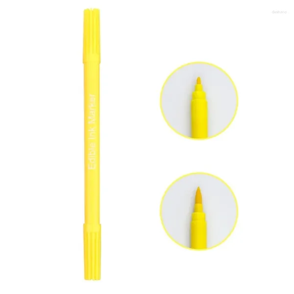 Stylo de décoration de glaçage de qualité alimentaire, outils de cuisson, emballage de déjeuner, boîte à gâteaux, marqueur de coloration, stylos à double pointe, cadeau de bricolage pour enfants