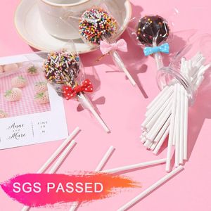 Bakgereedschap Food Grade Paper Lollipop Bar Een Sucette Cake Sticks voor chocoladesuiker snoepkleur lollypoppasta Tool huizenbenodigdheden