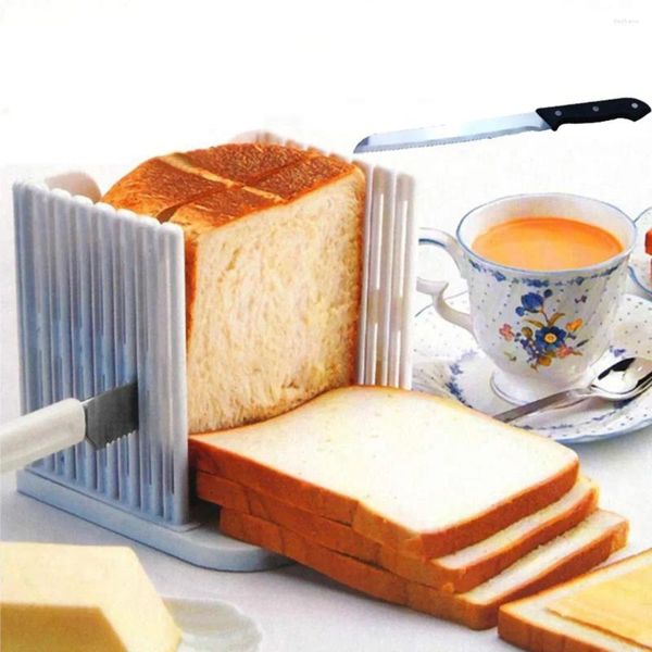 Outils de cuisson en plastique de qualité alimentaire, trancheuse à pain pliable et réglable, coupe-pain à Toast, moule à Sandwich, Gadgets de cuisine