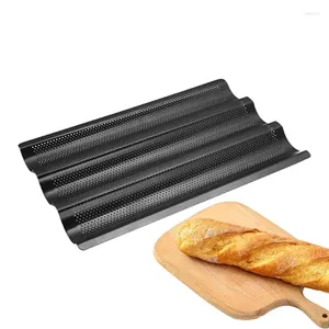 Outils de cuisson Paigne de pain français pour le moule à cuisson de cuisson 2/3/4 Slot Placez antiadhésive