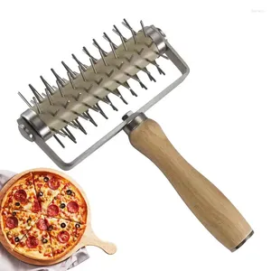 Bakgereedschap Home Pizza Cookies Dough Roller Paste Pie Naaldwielen Broodgat Punch Bakeware Keukengadgets Acessorios