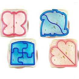 Herramientas de hornear Sandwich Sandwich Cutter Pan Molde Almuerzo Cajas de molde de bricolaje Accesorios Corte de alimentos Die galletas