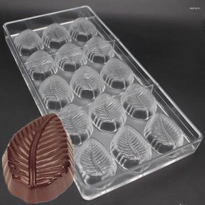 Outils de cuisson des moules en forme de feuilles moules de bonbons en polycarbonate dur moule en plastique