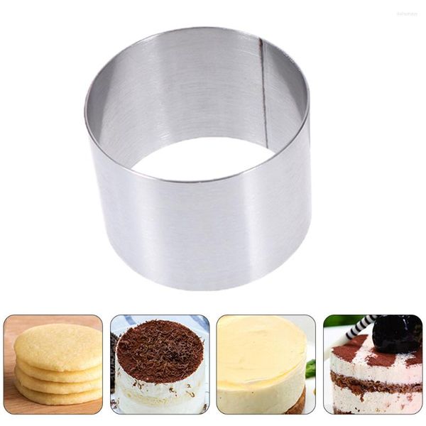 Herramientas para hornear, moldes, anillo, Mini anillos, sellos para niños, pastelería, galletas Milka, círculo redondo para Mousse, pastel de fruta, postre de Metal