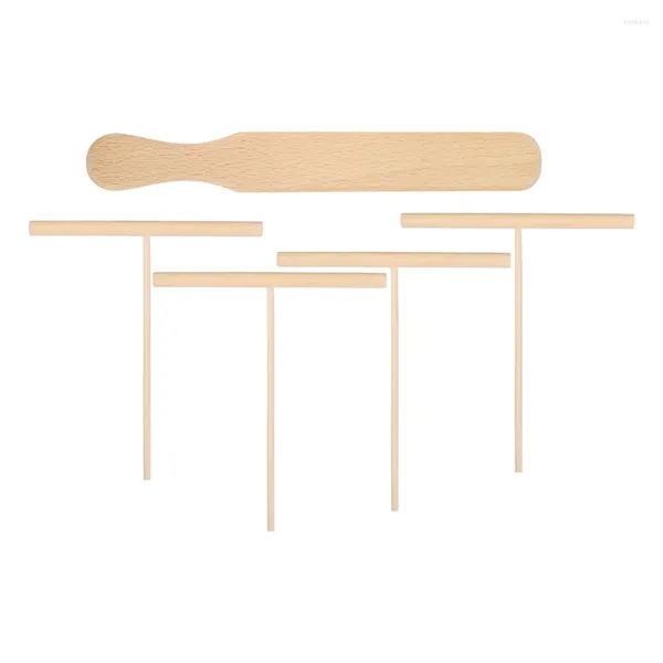 Outils de cuisson, râteau en bois pour crêpes, Kit d'ustensiles de cuisine, accessoires d'épandage, fournitures de fabrication