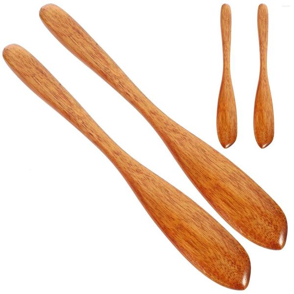 Herramientas para hornear, cuchillo para mermelada Phoebe, esparcidores de mantequilla de madera, suministro de cocina para el hogar, mini utensilios para pan