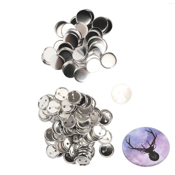 Outils de cuisson Pin Back Button Parts Making Supplies Surface de lissage 100 ensembles pour le bricolage