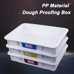 Bakgereedschap Pizzathome Pizza Dough Proofing Box Stapelbare commerciële kwaliteitsbladen met covers Container Plastic Lade