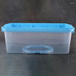 Bakgereedschap draagbare brooddoos met handgreep broodcake container plastic rechthoekige voedselopslag keeper drager 13 inch doorschijnend koepel voor