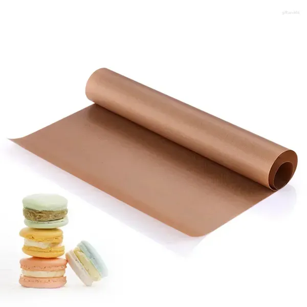 Feuille de tapis résistante réutilisable, outils de cuisson, outils de cuisine multifonctionnels, tampon de four, tissu en fibre de verre antiadhésif résistant à l'huile