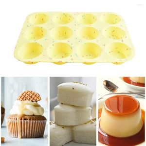 Bakgereedschap Siliconen Cupcake Trays Microwave-vriendelijke muffinpannen Nitaanvals panaal Set voor ovencupcakes