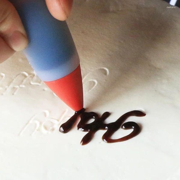 Outils de cuisson en silicone écriture alimentaire stylo chocolarisation gâteau moule crème crème tasse biscuit pâtisserie