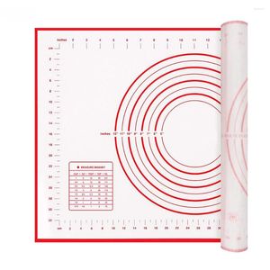 Bakgereedschap Kleine/pils siliconen gebaksmat voor rollend deeg kneeding met metingen bakkerij oven voering