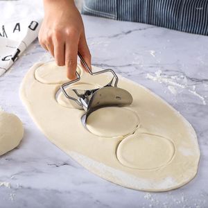 Outils de cuisson En Acier Inoxydable Boulette Peau Pâte Maison Maker Cercle Rouleau Machine Cutters Cuisine Tarte Pizza Pâtisserie Rouler