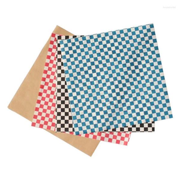 Feuilles de papier ciré, outils de cuisson, emballages de graisse de qualité alimentaire pour Pizza, hamburgers, frites, papier huilé, pâtisserie, Sandwich