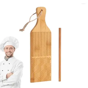 Outils de cuisson en bois Garganelli Board Gnocchi and Butter Roule Ravioli de pâtes avec Pin Manual Maker