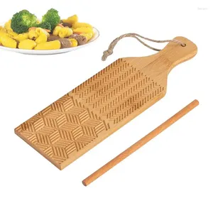 Bakgereedschap houten gnocchi en boterbord ravioli roller noedel machineborden rollende pen voedsel supplement mallen keuken