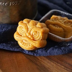 Outils de cuisson y1ub 50g / 75g motifs de lion mollets de moonlake moules de biscuits à la mi-automne pour le festival de la mi-automne