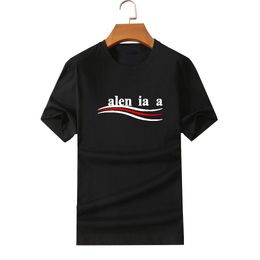 Bal Brand Balencgs Shirt Heren Designer T Shirts Fashion Bal Shirt Zwart Wit Korte Mouw Grafische T-stukken Harajuku Street Luxe letter Casual T-shirt Maat XS-4XL 686