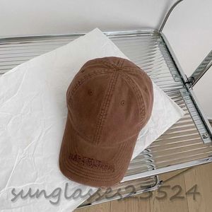 BAL Sombrero marrón caqui Gorra de béisbol con letras clásicas, gorra con bordado de letras, lavada para envejecer, gorra de béisbol para hombres, gorra informal para mujeres, gorra de diseñador gz217367