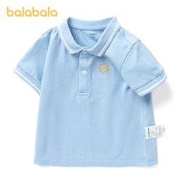 Balabala Boy Infant -Slebleved Tshirt Summer Exquisito Exquisito Lindo Polo Camiseta 240515