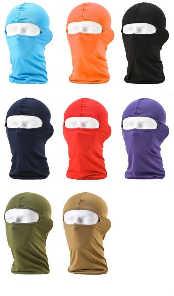 Balaclava Capling Caps masques Windproof Tactical Tactical Military Army Airsoft Paintball Casque Chapeau de Bloque UV Protection Full Face Mask LL
