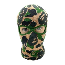 Balaclava Masque Masque Motorcycle Face Bouclier Camouflage Ski Masque Masque de gangster Full Face Mask à l'épreuve du froid Masque Cosplay