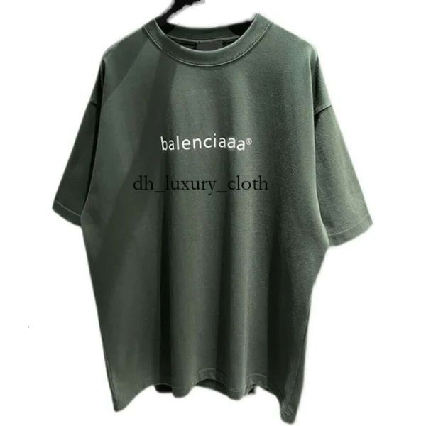 Balanciaga Marque Designer Hommes Balanciaga T-shirt Coton Minuscule 2B Imprimer Lettre Timbre Mode Sport Tourisme pour Hommes et Femmes Tees B 8102