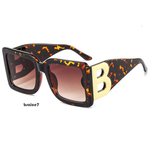 Balanciaga Lunettes de soleil design B Familys Mêmes lunettes de soleil Luxe Nouveau BB Balanace Femmes Lunettes de soleil à grande monture Pc Frame Lunettes carrées Balanciaga Lunettes de soleil 3430