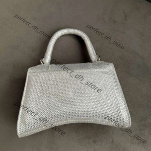 Balanciga tas kleine diamant zandloper designer tas glinsteren 7A luxe handtas ingelegde strass draagtas vrouw portemonnee lederen tas heren crossbody362