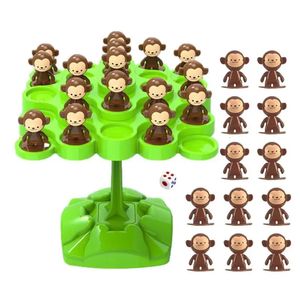 Équilibrage de singe jouet singe équilibre jeu de plateau d'arbre Montessori jouets mathématiques enfants puzzle de réflexion jeu de jeu bébé jouet 240509