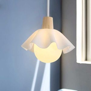 Balkon Noordse kleine kroonluchter creatieve bloem led hanglamp