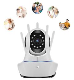 Bald Head Strong Home Wireless WiFi Camera Surveillance Shaking Head 360 Rotation Twoway Voice Security Caméras New7884582