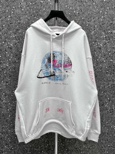 baal Mannen Gewassen Hoodie Met Capuchon Muziek Brief Gedrukt Casual Badkamer Print Gedragen Katoenen Losse Trui Met Capuchon Casual Heren Jas met Ritssluiting