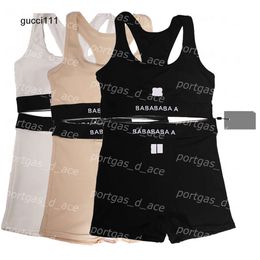 balencaigalies balencigalies luxe brodé soutiens-gorge shorts ensemble confortable sans fil sous-vêtements de sport femmes noir blanc lingerie PT4K